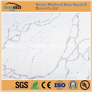 Competitive Price Calacatte-Statuario Single White Quartz Island Tops