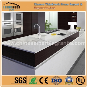 Competitive Price Calacatte-Statuario Single White Quartz Island Tops