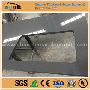 Competitive Price Galaxy Single Grey Quartz Kitchen Countertops