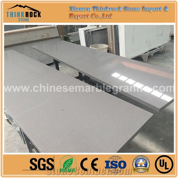 Competitive Price Galaxy Single Grey Quartz Kitchen Countertops