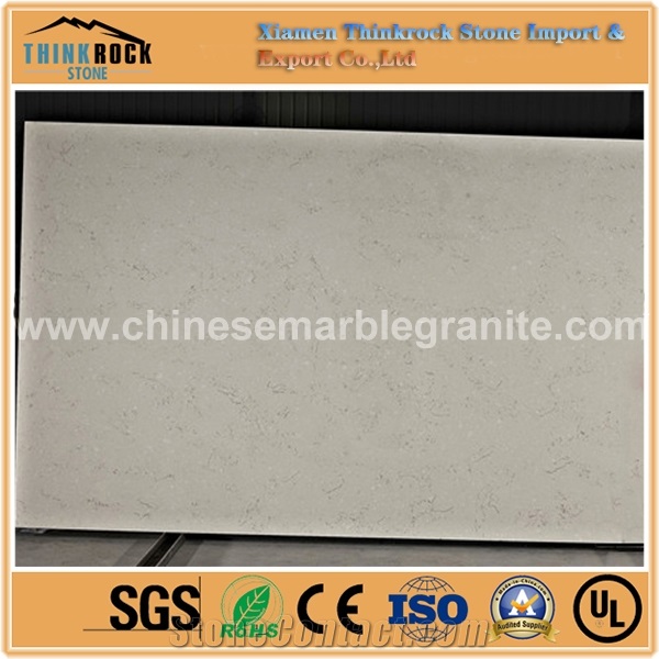 Cost-Effective London Marble Veins Grey Quartz Kitchen Countertops