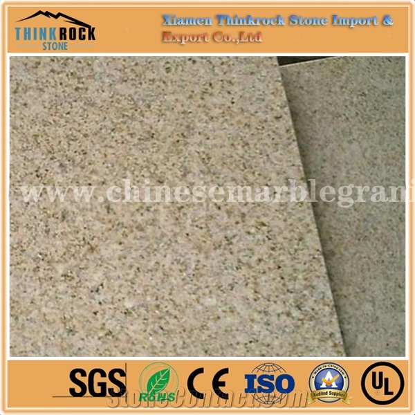 Edge-Finished G682 Rusty Yellow Granite Customized Slabs,Pavers