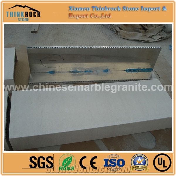 Moca Cream Limestone Wall Tile With Honeycomb Panels