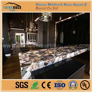 Natural Stone Agate Semi Precious Stone Tabletops
