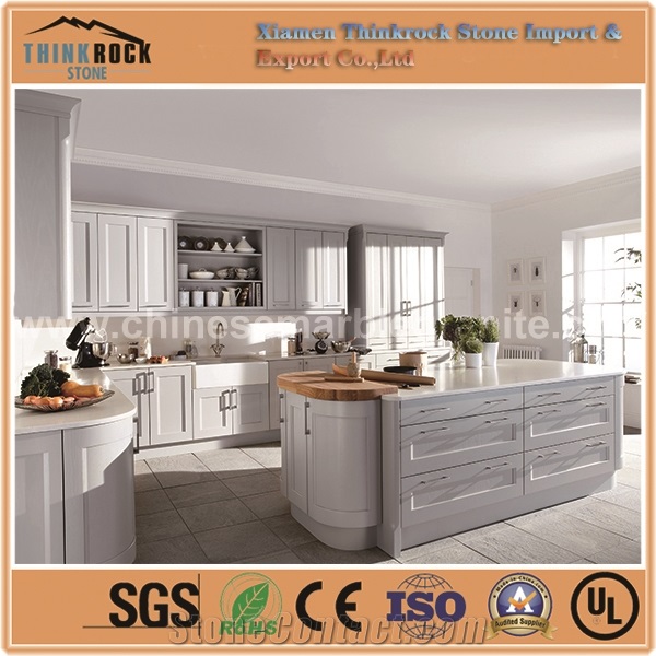 Popular Maple Galaxy White Quartz Island Tops