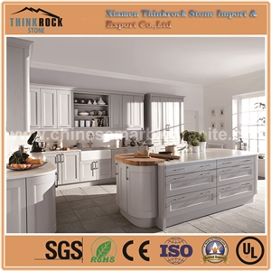 Popular Maple Galaxy White Quartz Island Tops