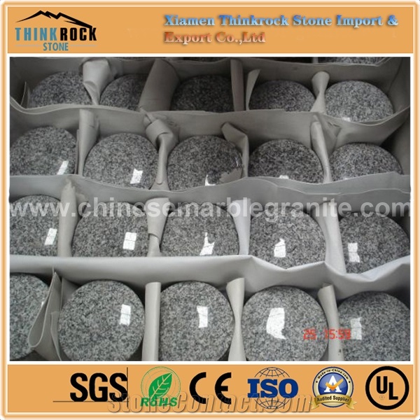 Quite Durable G623 Rosa Beta Grey Granite Countertops Round Table Tops