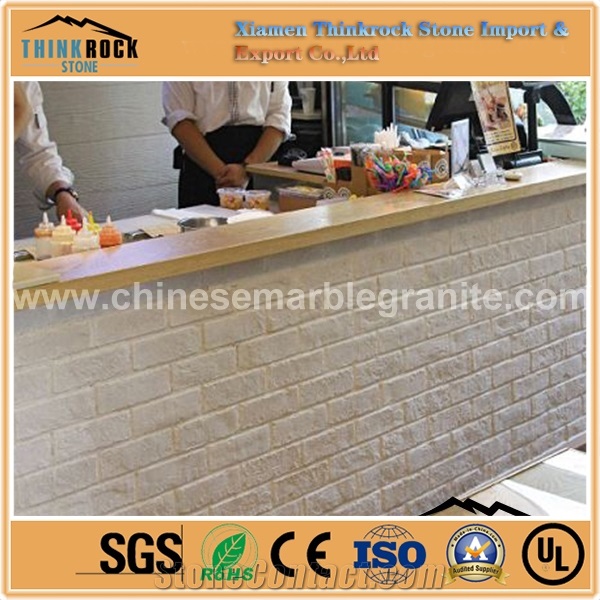 White Bricks Veneer Faux Stone Siding Panel