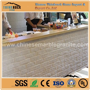 White Bricks Veneer Faux Stone Siding Panel