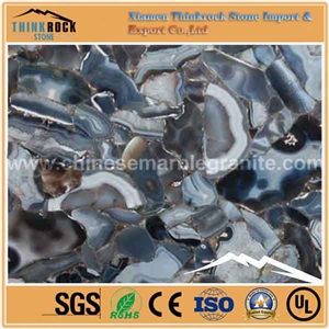 Yellow Agate Crystal Stone Panel Semiprecious Slab