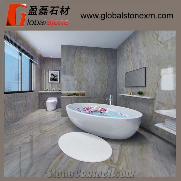 Magic Seaweed Green Marble for Bathroom Design