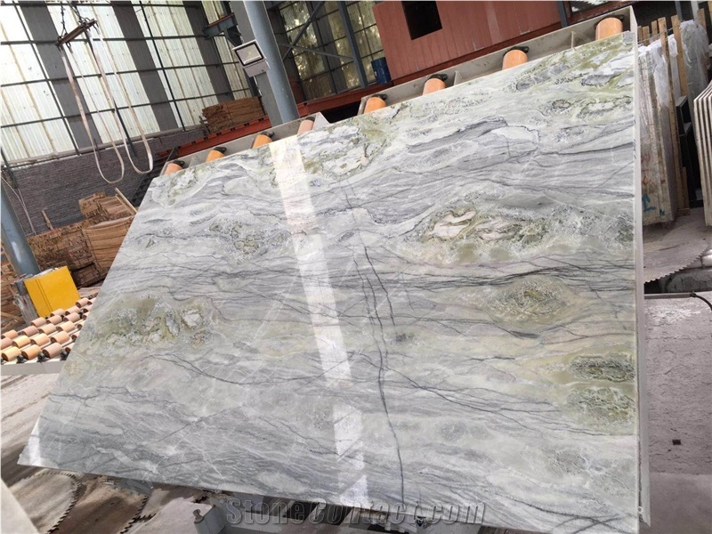 Magic Seaweed Marble Tiles, White Marble Tiles