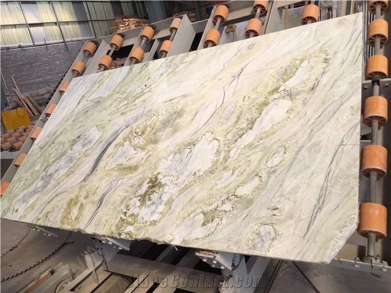 Magic Seaweed Marble Tiles, White Marble Tiles