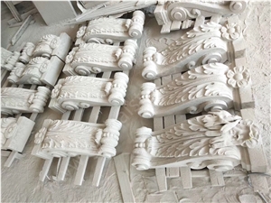 Moca Cream Limestone Sculpture