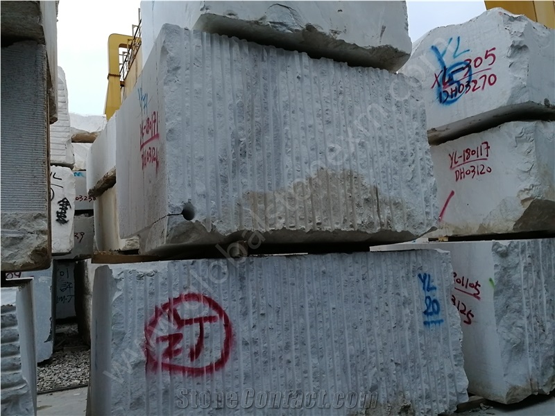 Volakas White Marble Blocks, Greece White Marble Blocks