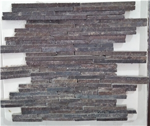 Handcrafted Marble Linear Mosaic Glued on Net