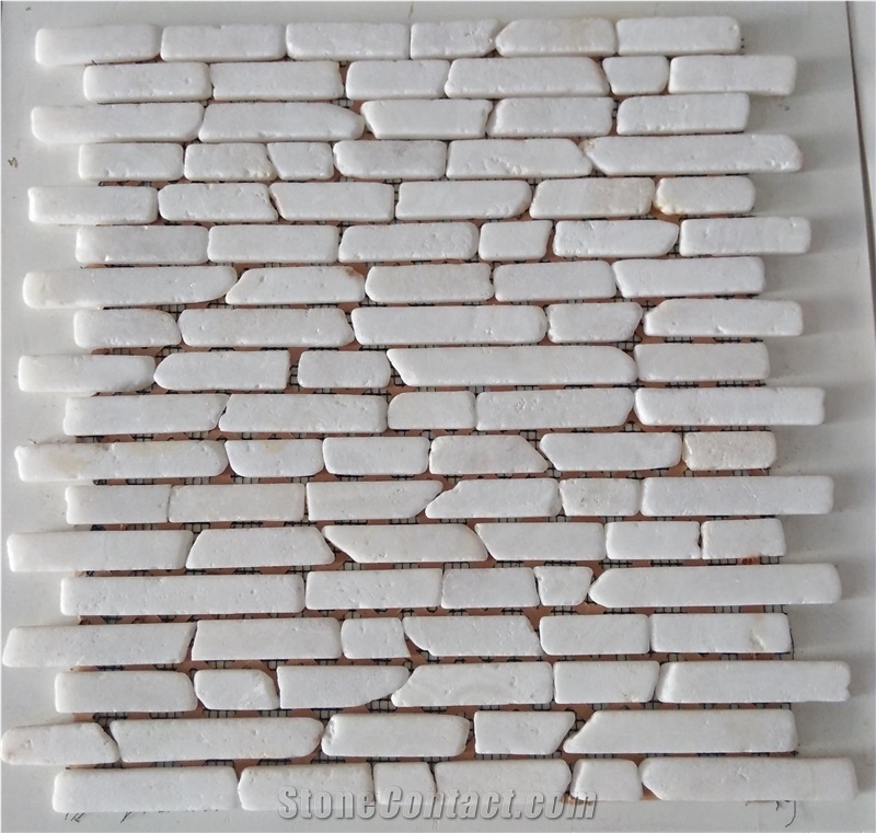Marble Linear Strips Mosaic