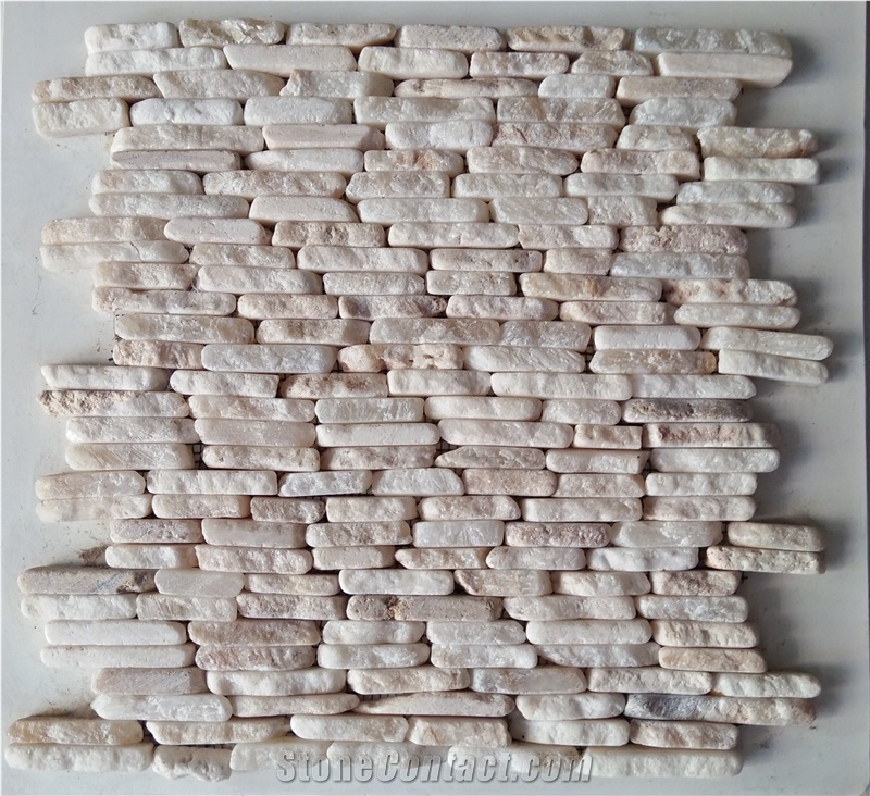 Marble Linear Strips Mosaic