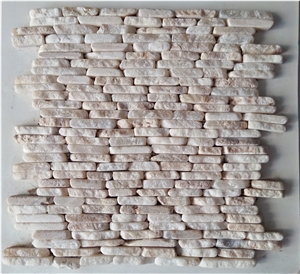 Marble Linear Strips Mosaic