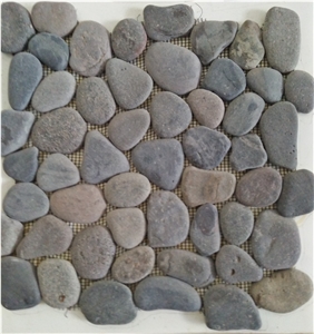 Pebble Mosaic, Sliced Pebbles Mosaic Pattern
