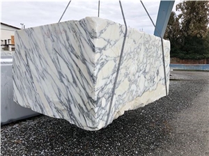 Arabescato Carrara Marble Block, Italy White Marble