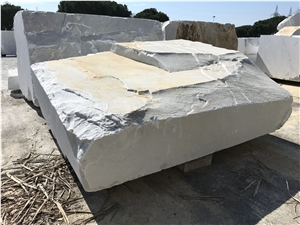 Bianco Carrara C Marble Block, Italy White Marble