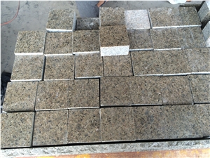 Brown Cubestone,Brown Granite Cobble Stone,Brown Granite Road Paver
