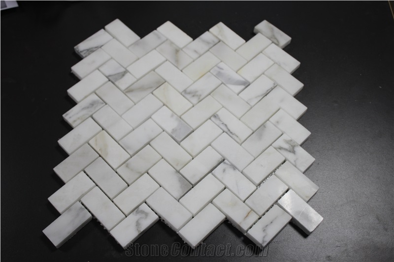 Calacatta Gold Marble Floor Mosaic,Calacatta Borghini Marble Mosaic