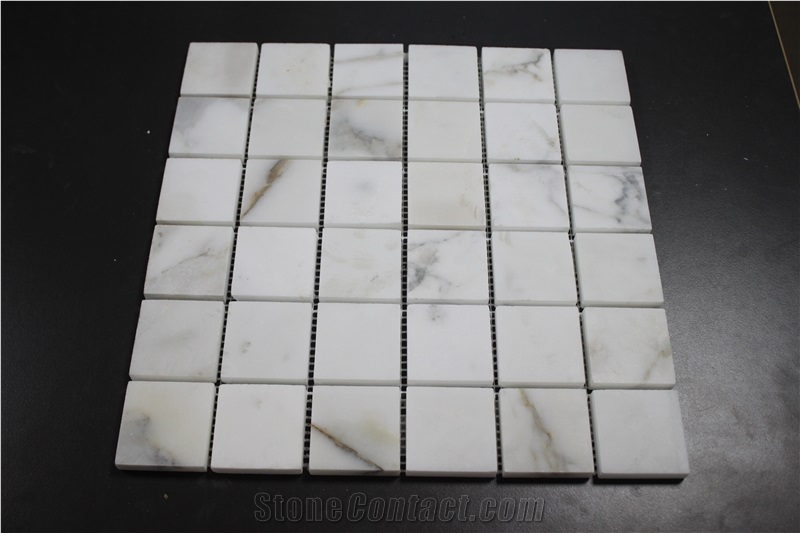 Calacatta Gold Marble Floor Mosaic,Calacatta Borghini Marble Mosaic