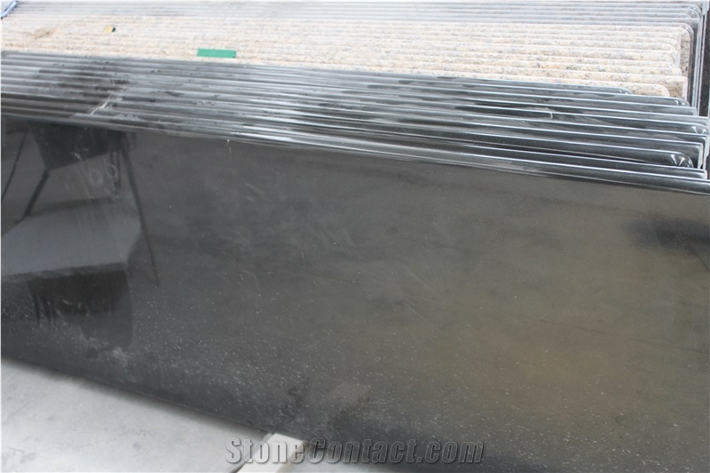 China Absolute Black Granite Island Tops,Hebei Black Granite Counter