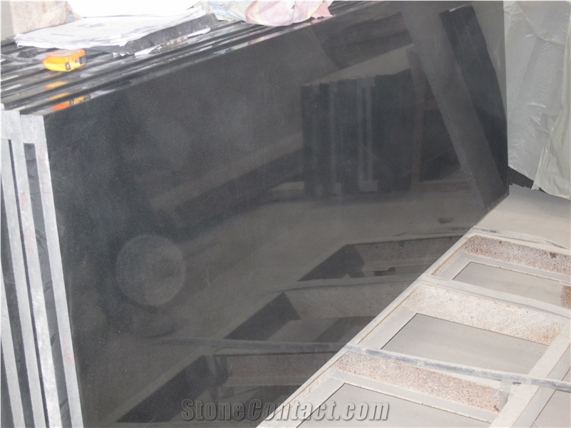 China Absolute Black Granite Island Tops,Hebei Black Granite Counter