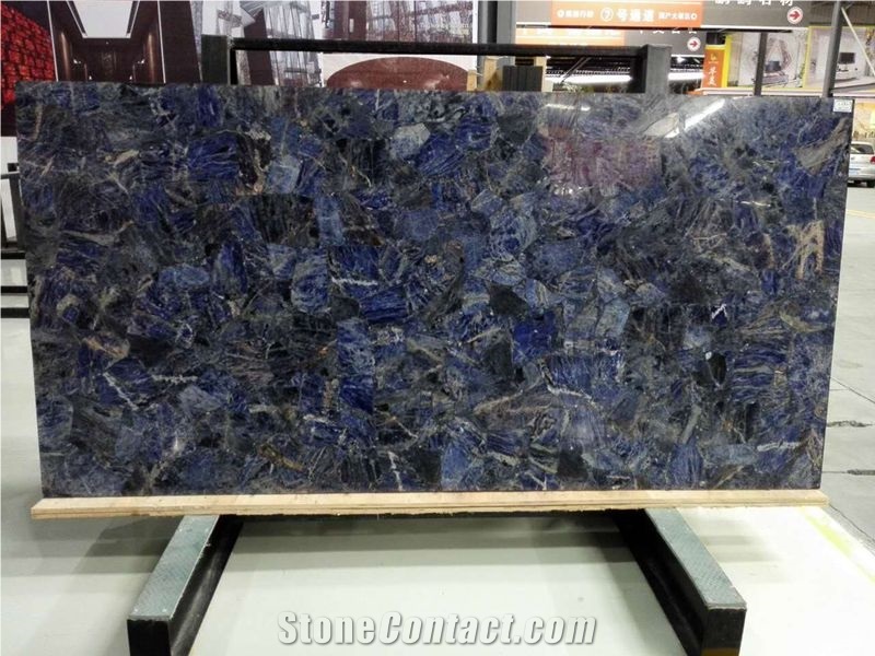 China Blue Agate Semiprecious Stone Slabs & Tiles,Luxury Blue Agate