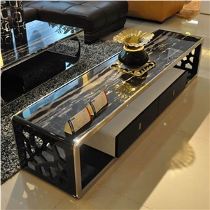 China Silver Dragon Marble Island Tops,Port Black Marble Slabs & Tiles
