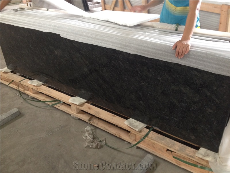 Chinese Butterfly Blue Granite Countertop,Verde Blue Granite Bar Tops