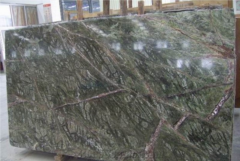 Custom Vanity Tops Rain Forest Green Marble,Bidasar Green Marble Tops