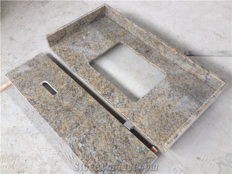 Giallo Santa Cecilia Dark Countertop,Brazil Dark Santa Cecilia Worktop