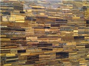 High Quality Tiger Eye Semiprecious Stone Slabs & Tiles