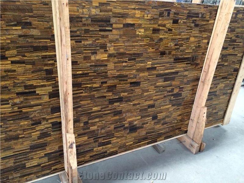 High Quality Tiger Eye Semiprecious Stone Slabs & Tiles