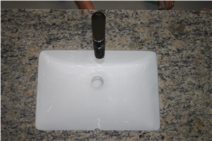 Light Giallo Santa Cecilia Granite Bathroom Vanity Tops