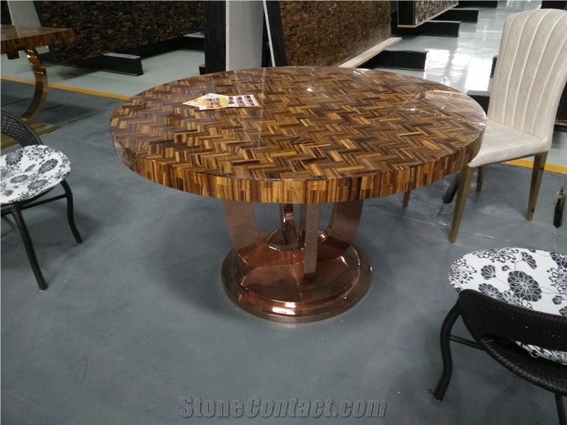 Yellow Gemstone Tiger Eye Countertop,Tiger Eye Semiprecious Island Top