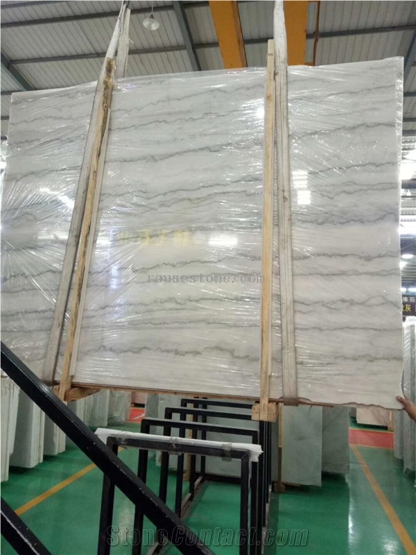 Guangxi White Marble Slab,China Carrara,Ivory Jade,Kwong Sal White
