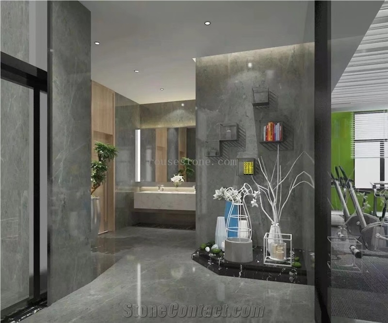 Hermes Grey,Emperador Fume Ash Grey Dark Marble Slabs&Tiles Polished