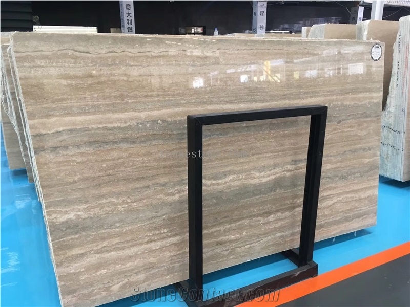 Roman Silver Travertine Slab&Tiles Building Stone Panel