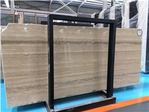Roman Silver Travertine Slab&Tiles Building Stone Panel