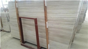 White Wood Marble Slab,Wooden Grain,China Serpegiante,Striato Grigio