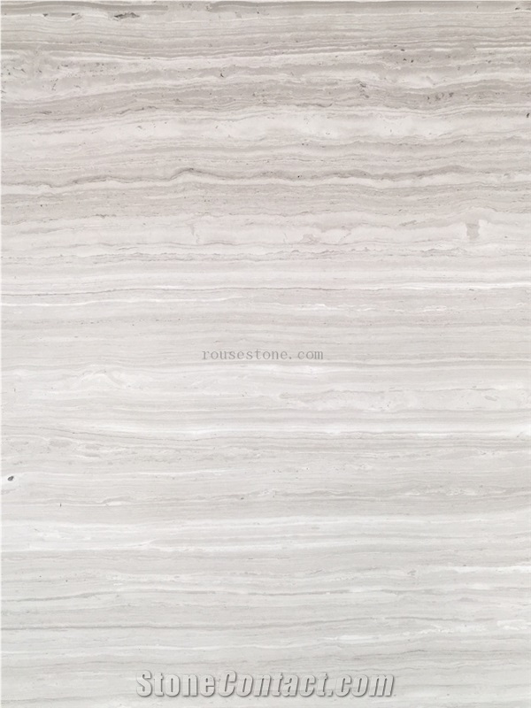 White Wood Marble Slab,Wooden Grain,China Serpegiante,Striato Grigio