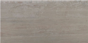 Travertine Classico Vein Cut Unfilled & Polished Slab