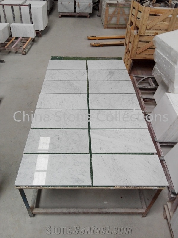 Bianco Carrara White Tiles & Mosaic for Bathroom Decoration Design Art