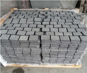 G684 Fuding Black Basalt Floor Paving/Cobbles/Cube/Mesh Backed Pavers