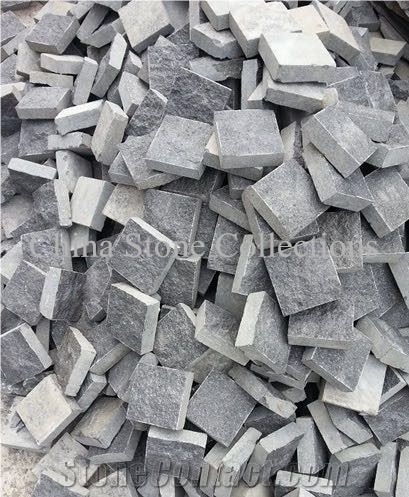 G684 Fuding Black Basalt Floor Paving/Cobbles/Cube/Mesh Backed Pavers